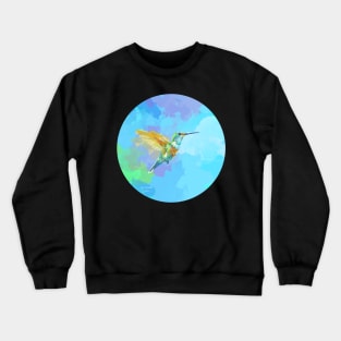 Tiny Wings, Strong Heart - Hummingbird Painting Crewneck Sweatshirt